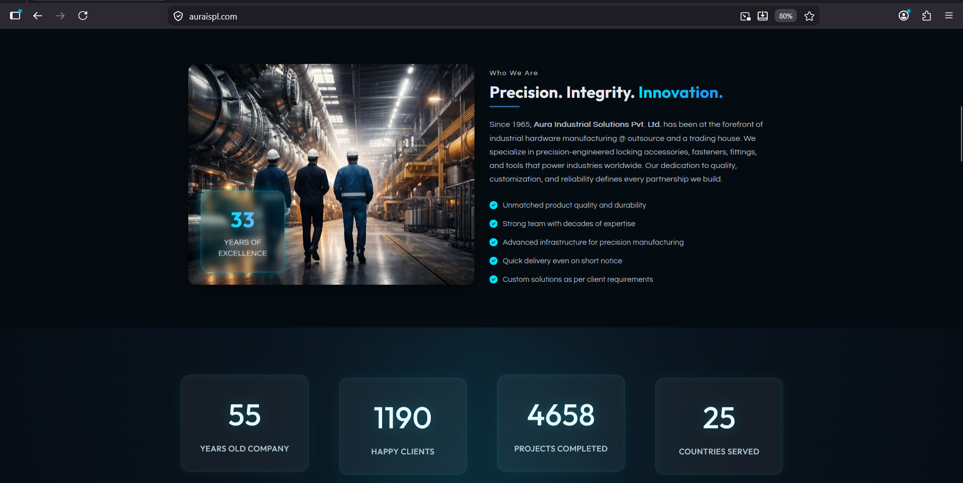 Corporate business website